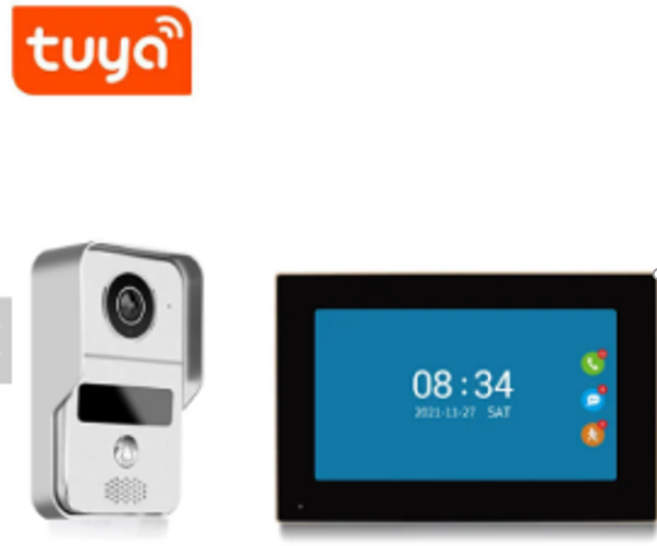 1080P Home security wireless door bell camera phone intercom wifi video doorbell with Two-way Audio 7 inch Touch Screen